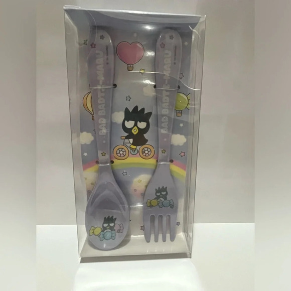 Sanrio Bad Badtz Maru- Spoon Fork Cutlery Set-Japan Kuji - Picture 1 of 7